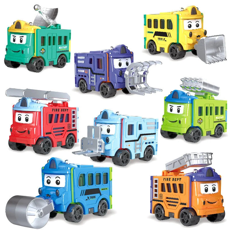 Transforming Toy Car Foldable Dual-Mode Durable Plastic