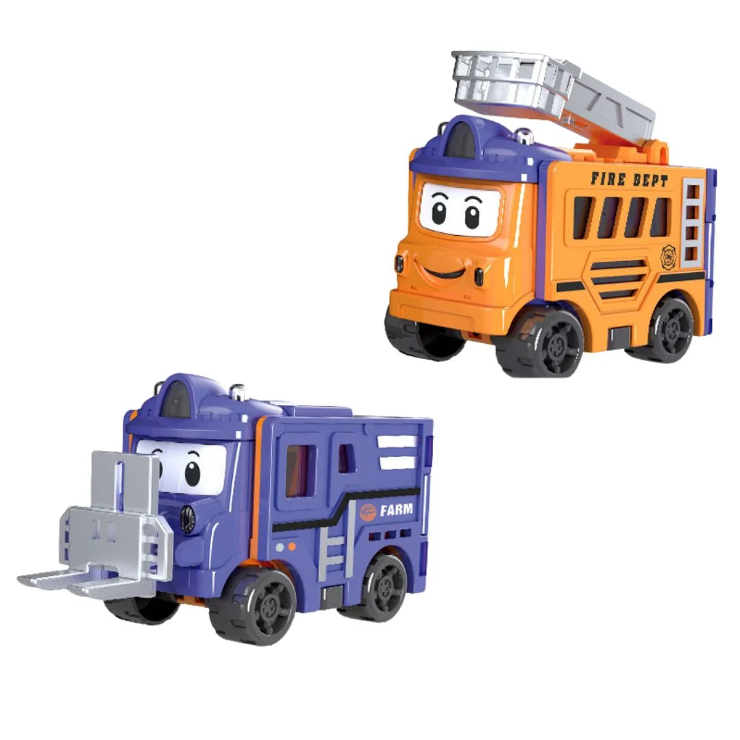 Transforming Toy Car Foldable Dual-Mode Durable Plastic
