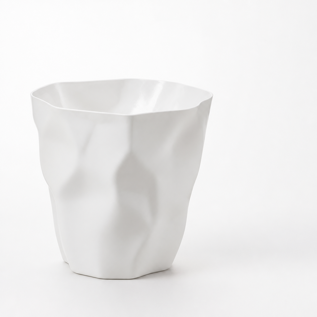 Trash Can Minimalist Compact Space-Saving Multiple Colors