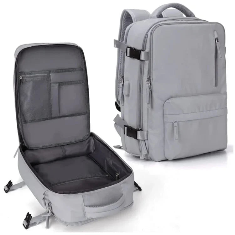 Travel Backpack Water Repellent USB Port Padded Laptop Sleeves