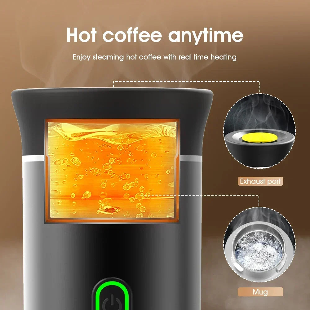 Travel Coffee Maker One-Button Wireless Compact