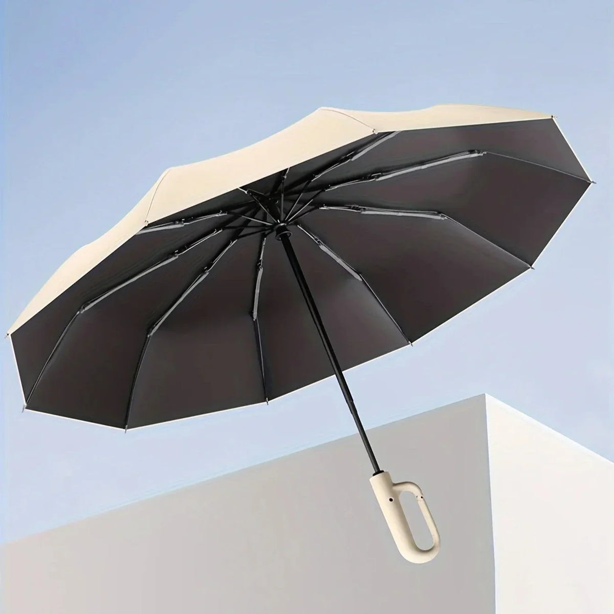 Travel Umbrella Compact Folding One-Touch Automatic Wind-Resistant Frame