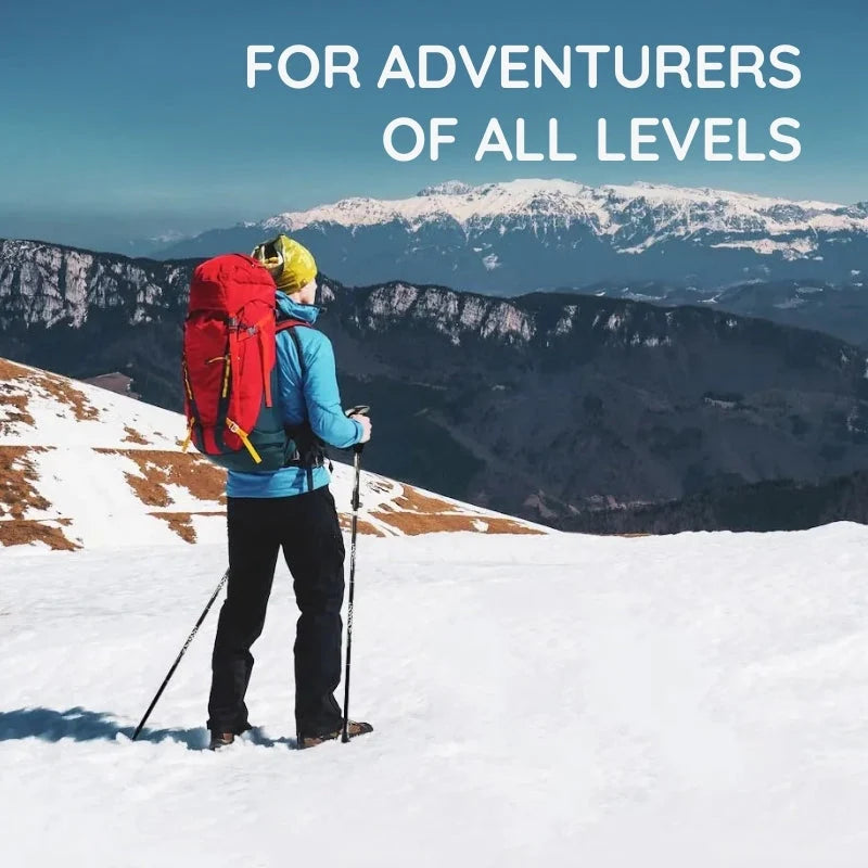 Trekking Pole Quick-Fold Lightweight Alloy Steel & Textured Grip