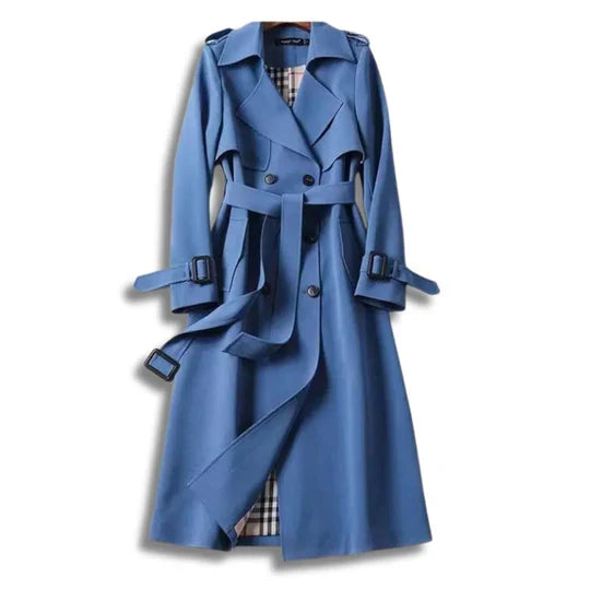 Trench Coat Full-Length Belted Water-Repellent Lightweight Warmth