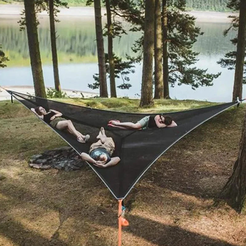 Triangle Hammock Three-Point Suspension Nylon Spacious