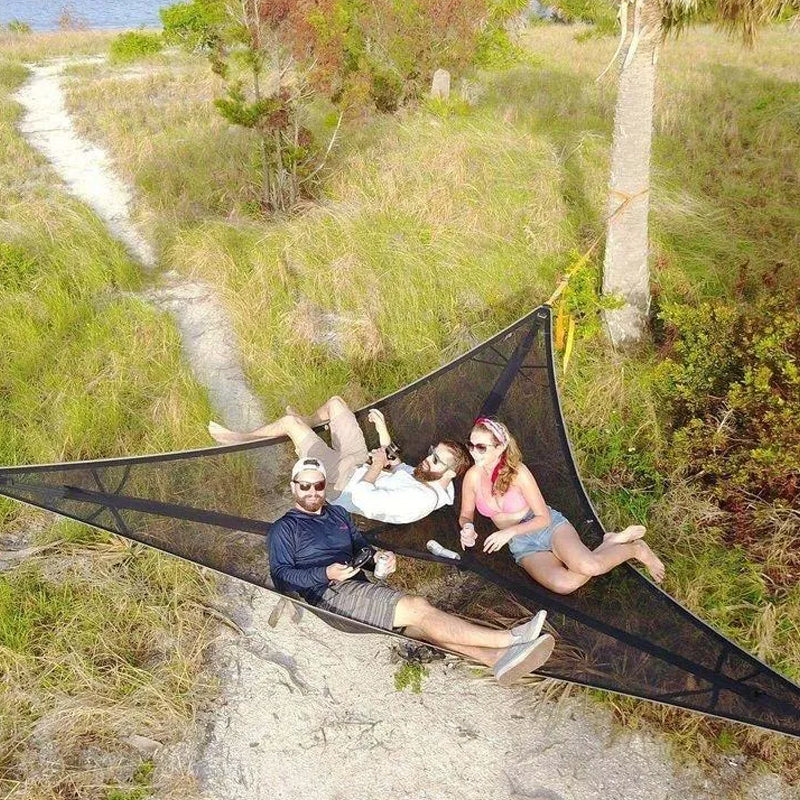 Triangle Hammock Three-Point Suspension Nylon Spacious