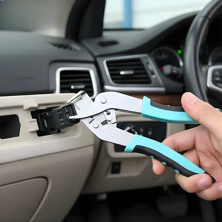 Trim Clip Pliers Stainless Steel Precision Jaws Non-Slip Handle