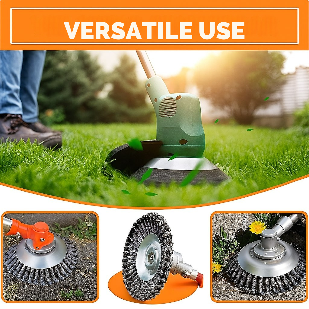 Trimmer Head Braided Carbon Steel Tool-Free Installation