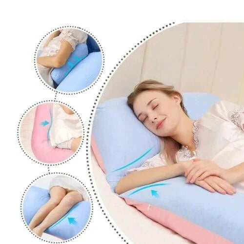 U-Shaped Full Body Pillow Adjustable Shredded Memory Foam
