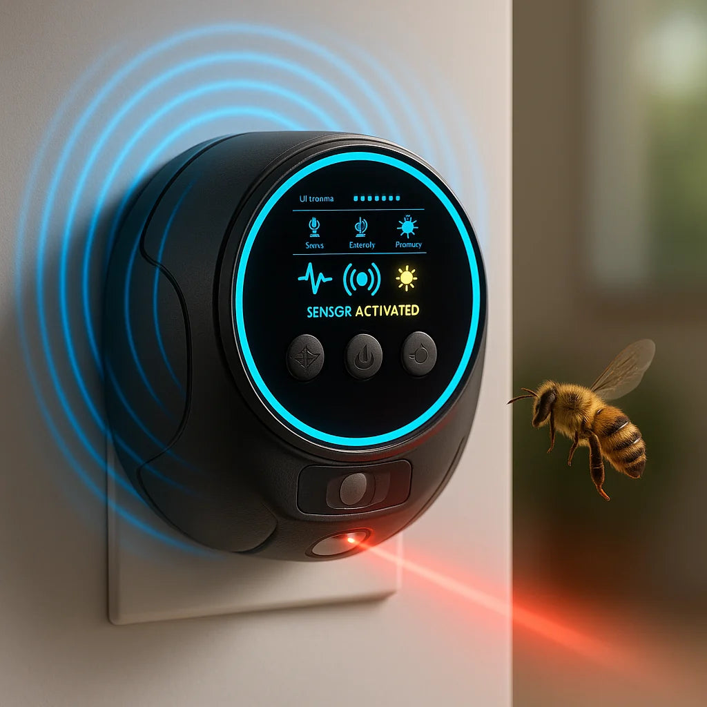 Ultrasonic Pest Repeller 4-Speaker Coverage Plug-In Chemical-Free
