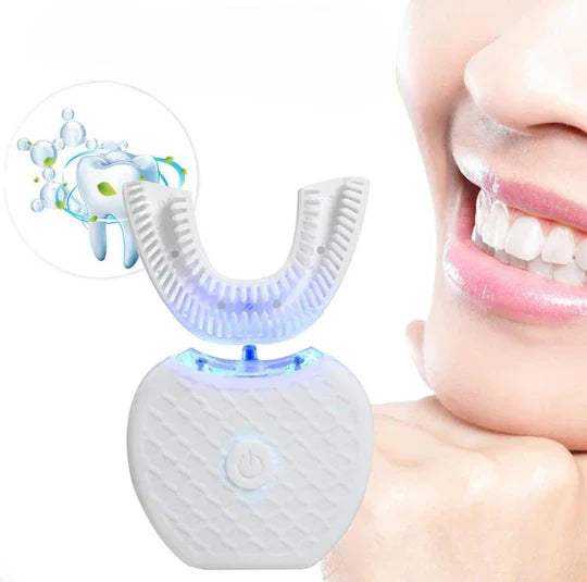 Ultrasonic Toothbrush U-Shaped Blue Light 5-Minute Clean