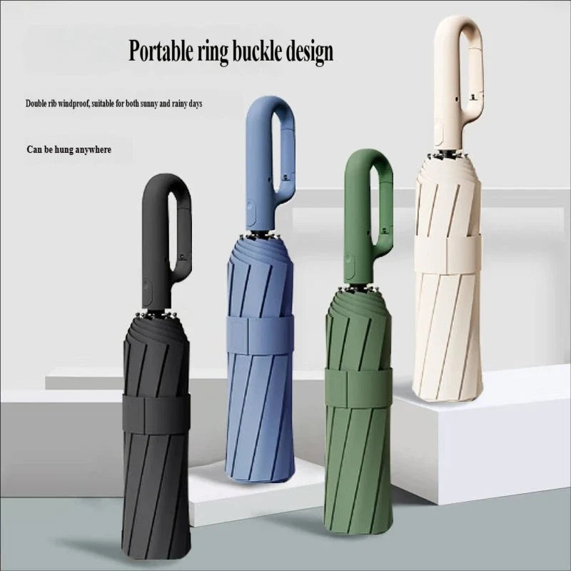 Umbrella Wind-Resistant Automatic Compact Travel Size