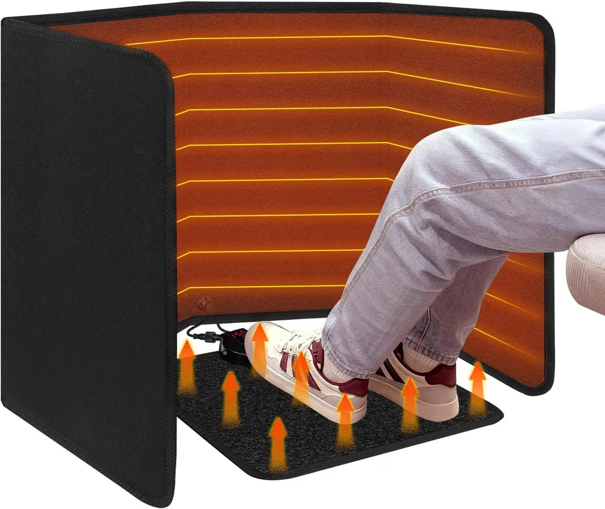 Under Desk Heater Foldable Mat & Foot-Activated Control