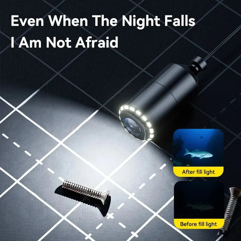 Underwater Fishing Camera 4.3 Inch HD IPS Night Vision
