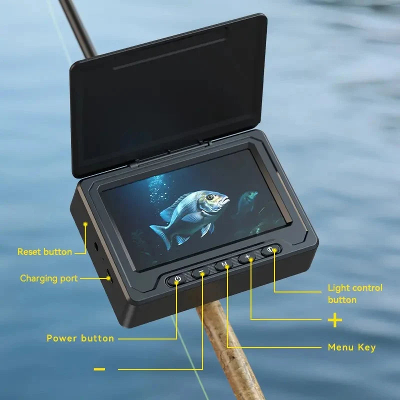 Underwater Fishing Camera 4.3 Inch HD IPS Night Vision