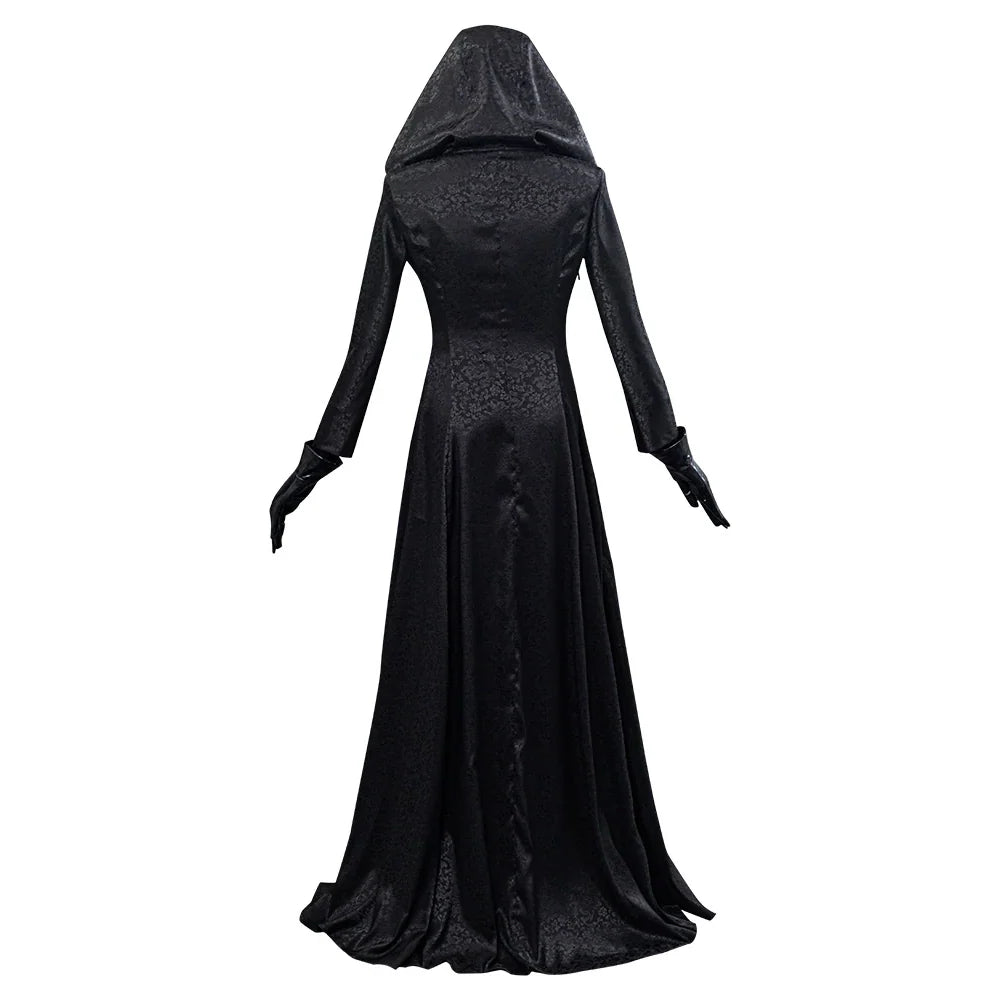Vampire Cosplay Costume Jacquard Coat & Satin Dress