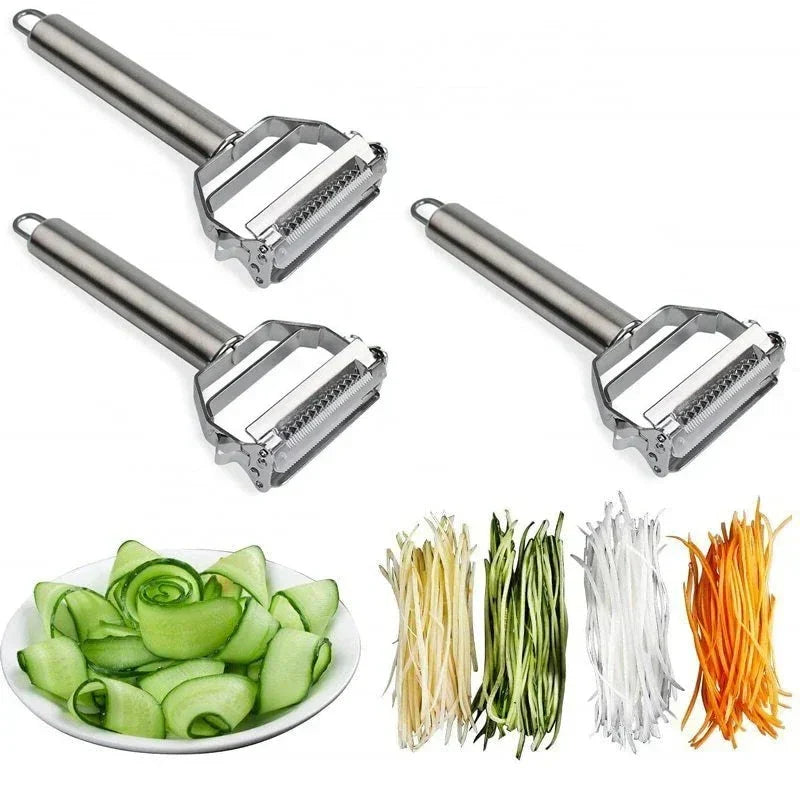 Vegetable Peeler Dual-Blade Julienne & Smooth Stainless Steel Dishwasher-Safe