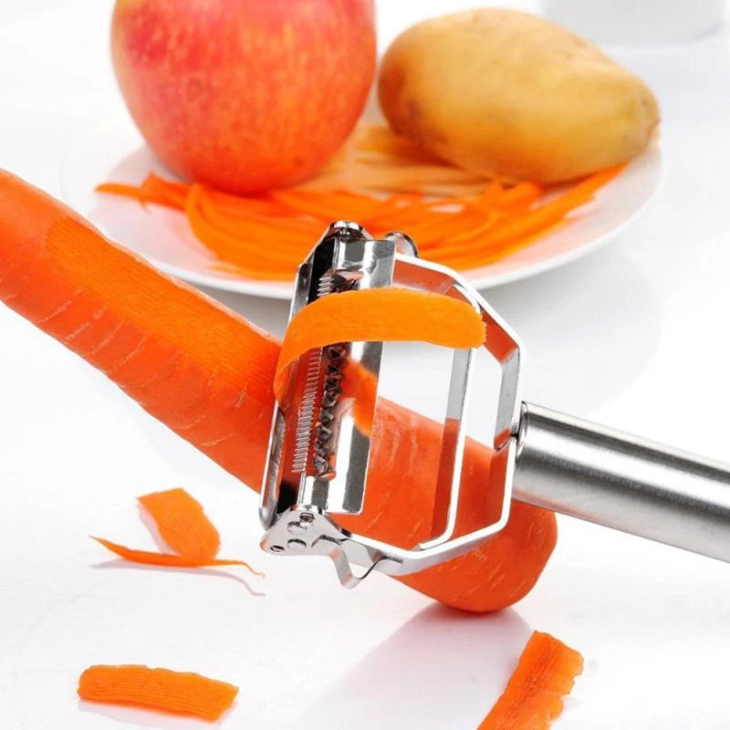 Vegetable Peeler Dual-Function Stainless Steel Dishwasher Safe