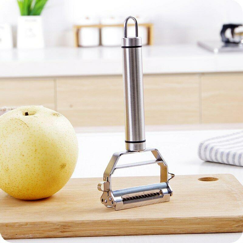 Vegetable Peeler Dual-Function Stainless Steel Dishwasher Safe