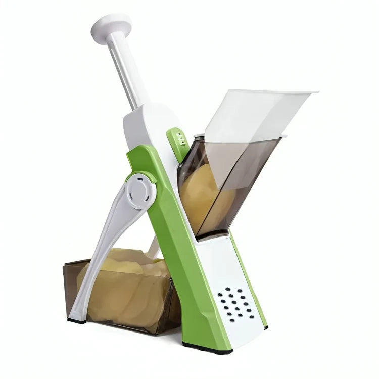 Vegetable Slicer Hand-Press Built-In Container