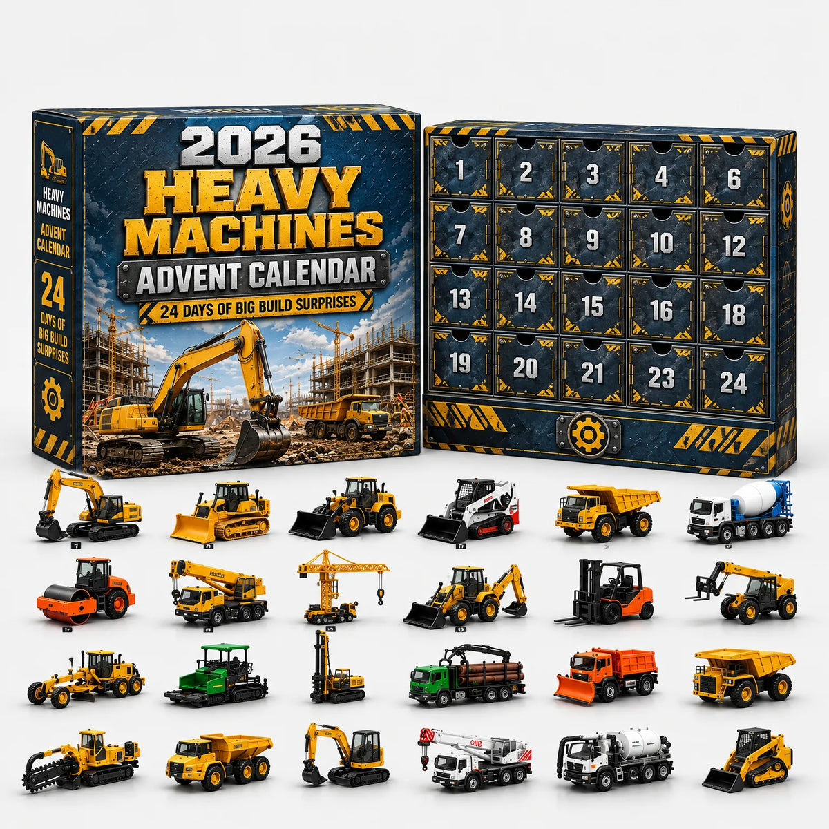 Vehicle Advent Calendar Die-Cast Metal 24 Models