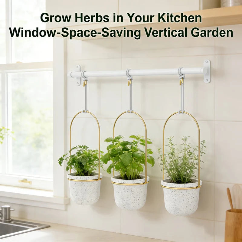 Vertical Garden Set 3-Plant Adjustable Height