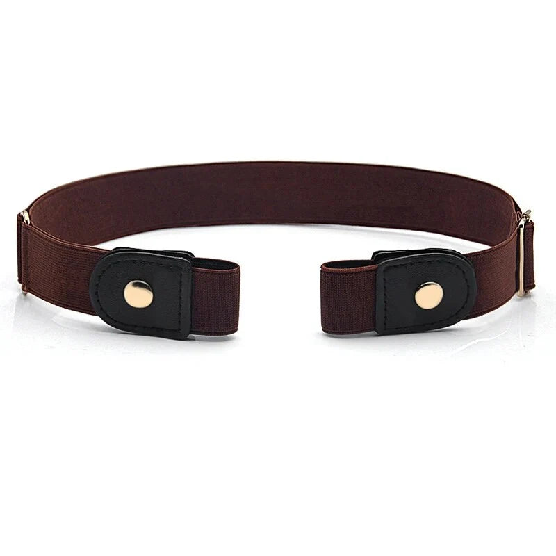 Waist Belt Buckle-Free Adjustable Elastic Set Of Two