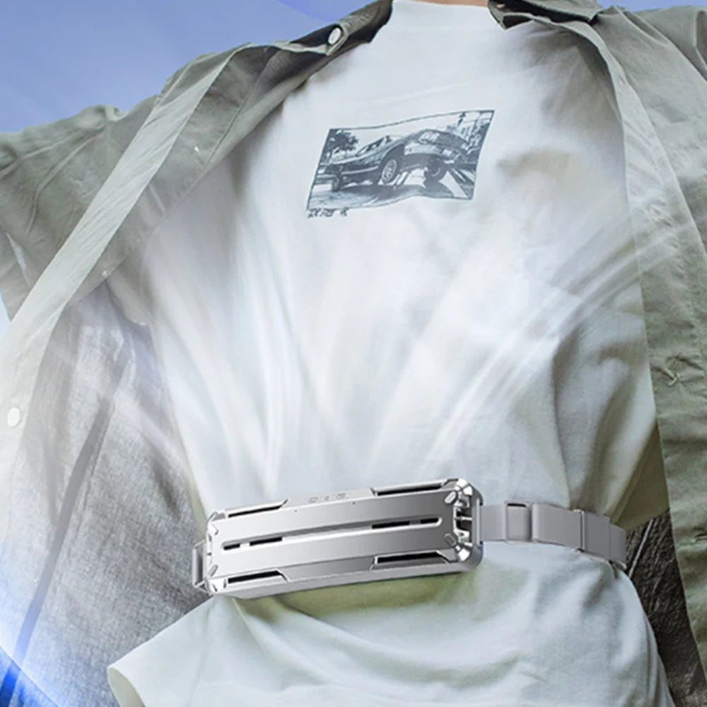 Waist Fan Rechargeable Clip-On Adjustable Airflow