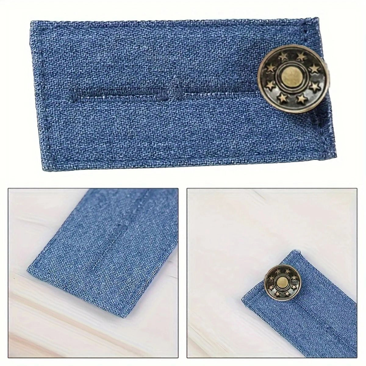 Waistband Extender Elastic Loop & Metal Button