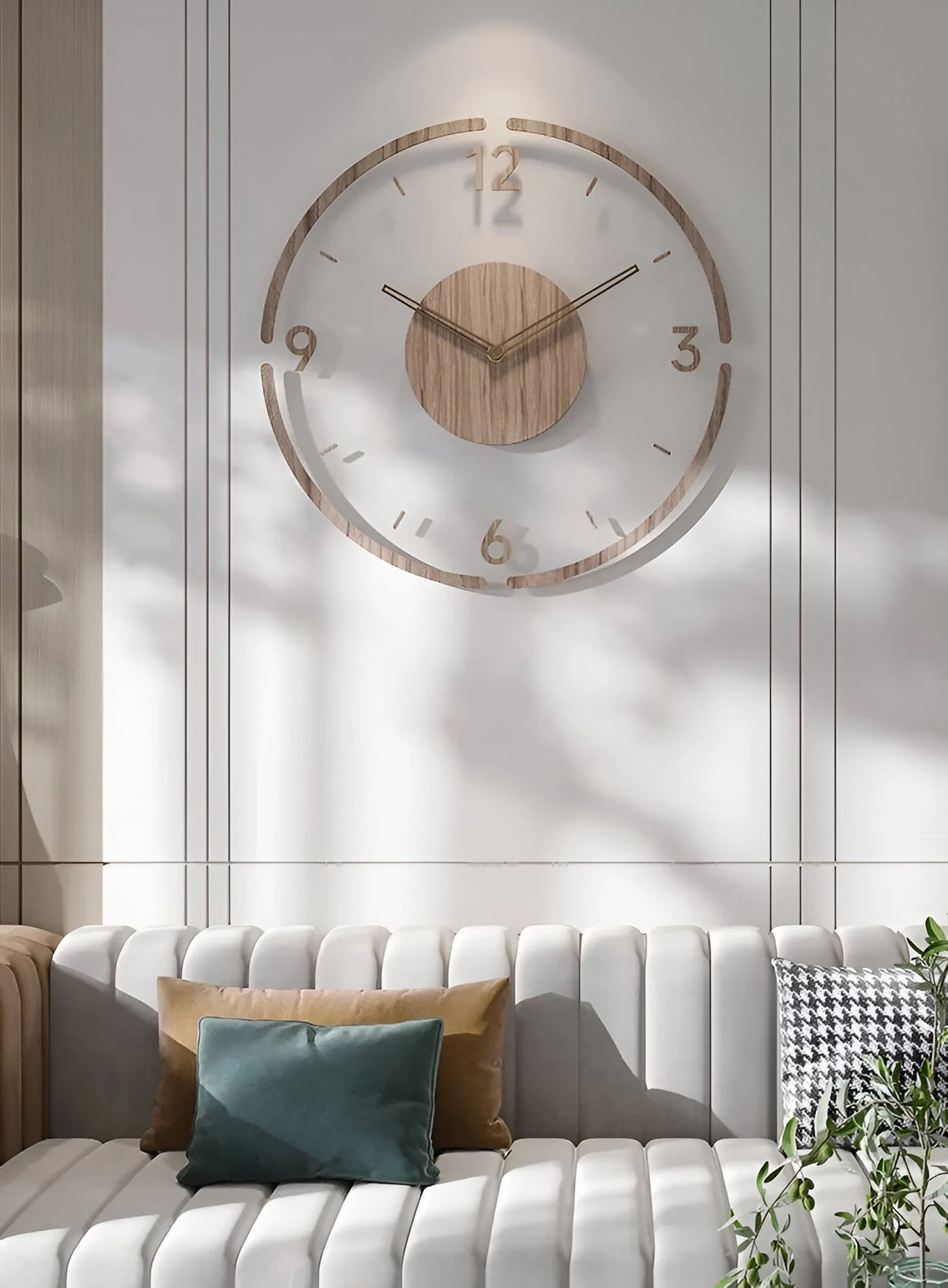 Wall Clock Transparent Dial & Silent Quartz