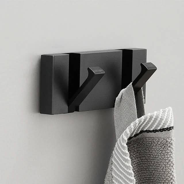 Wall Hook Foldable Aerospace Aluminum Adhesive & Screw Mount