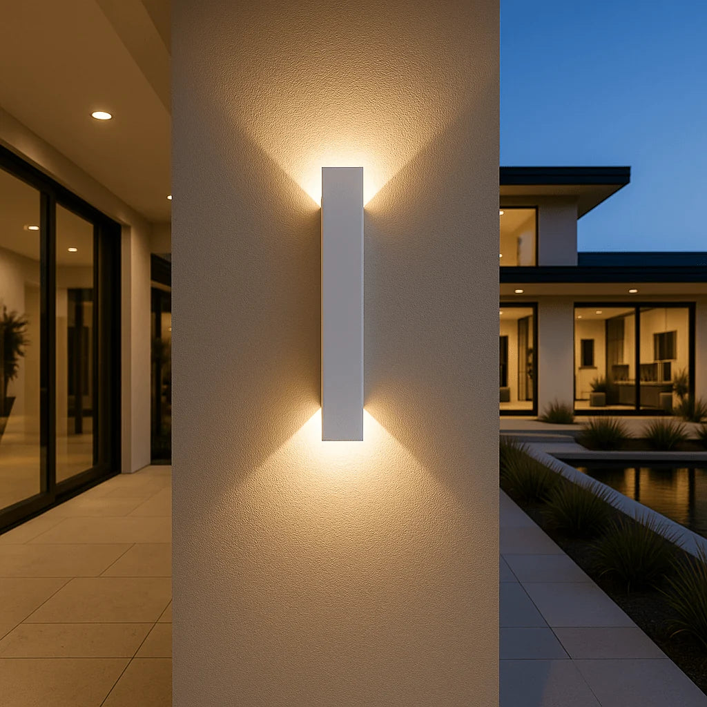 Wall Lamp Cylindrical Diffuse LED Metal & Acrylic