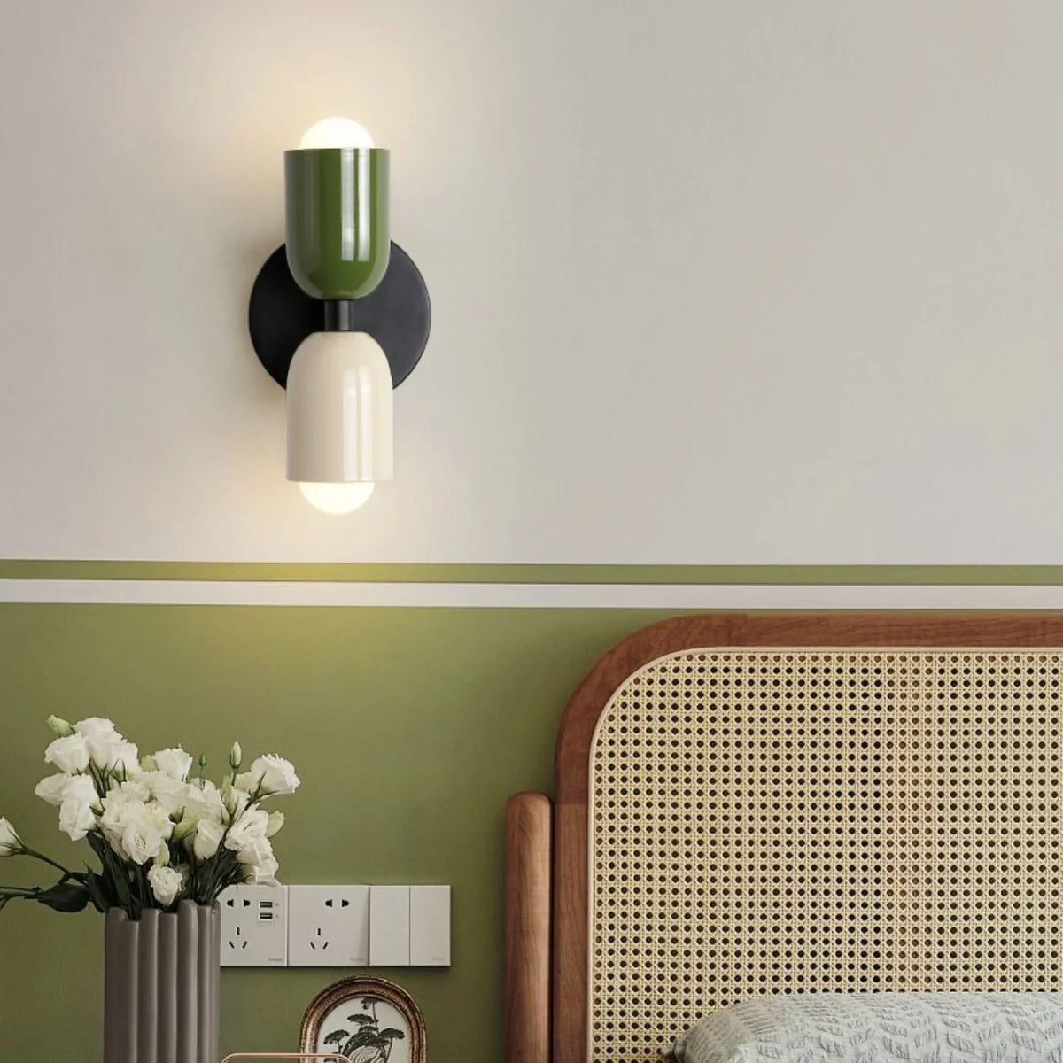 Wall Light Double Head Stainless Steel Warm White LED