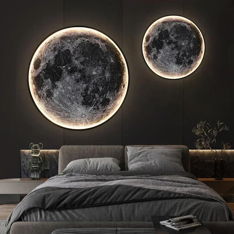 Wall Light Embossed Moon Crater LED