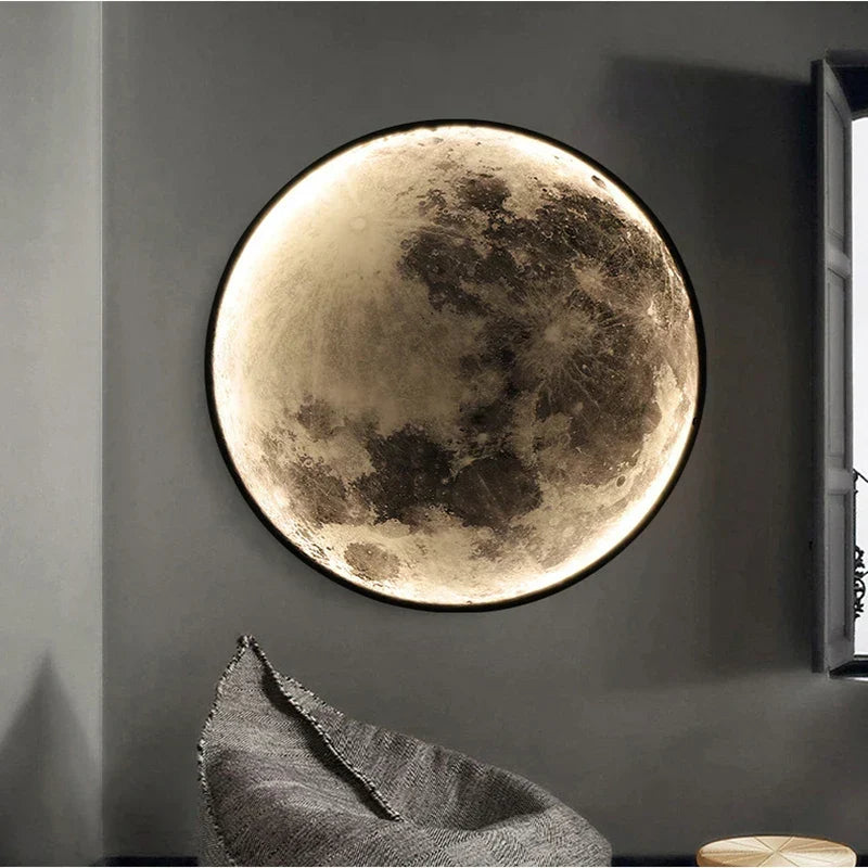 Wall Light Embossed Moon Crater LED