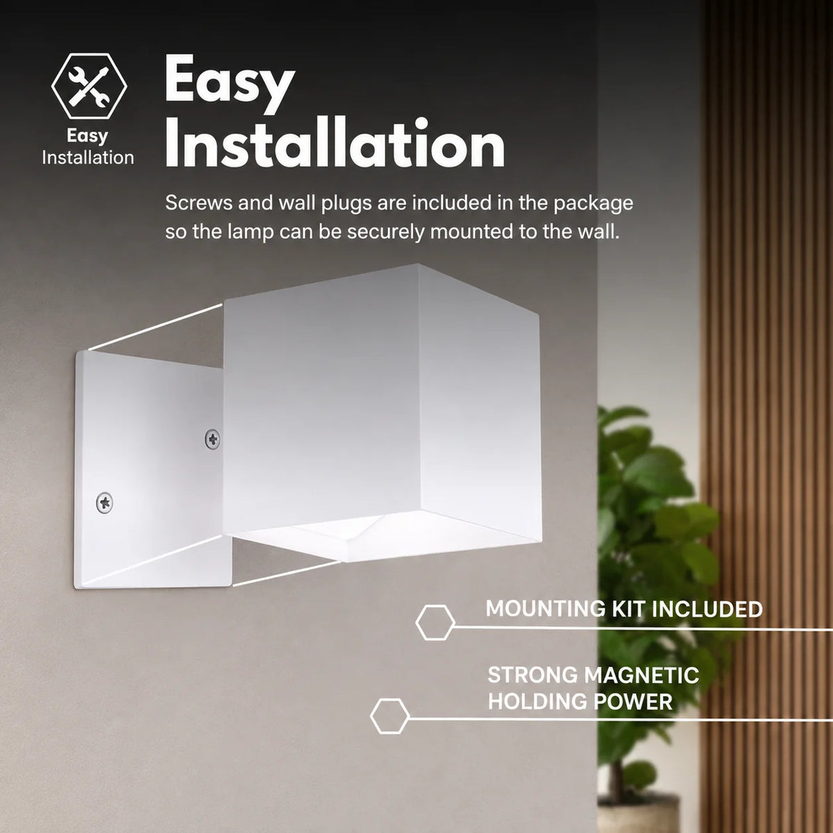 Wall Light Motion Sensor Up & Down Rechargeable