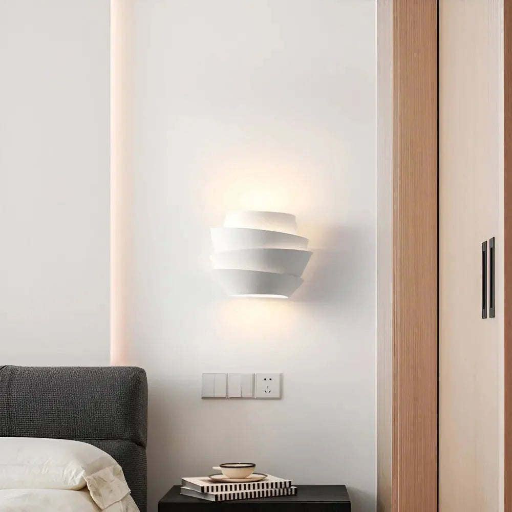 Wall Light Up And Down Layered Iron Housing