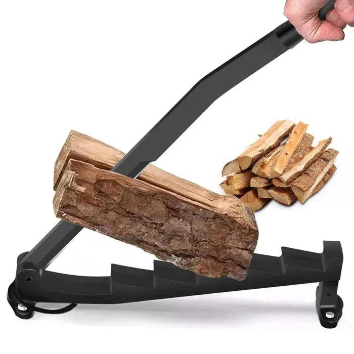 Wall-Mount Firewood Splitter High-Carbon Steel Multi-Blade