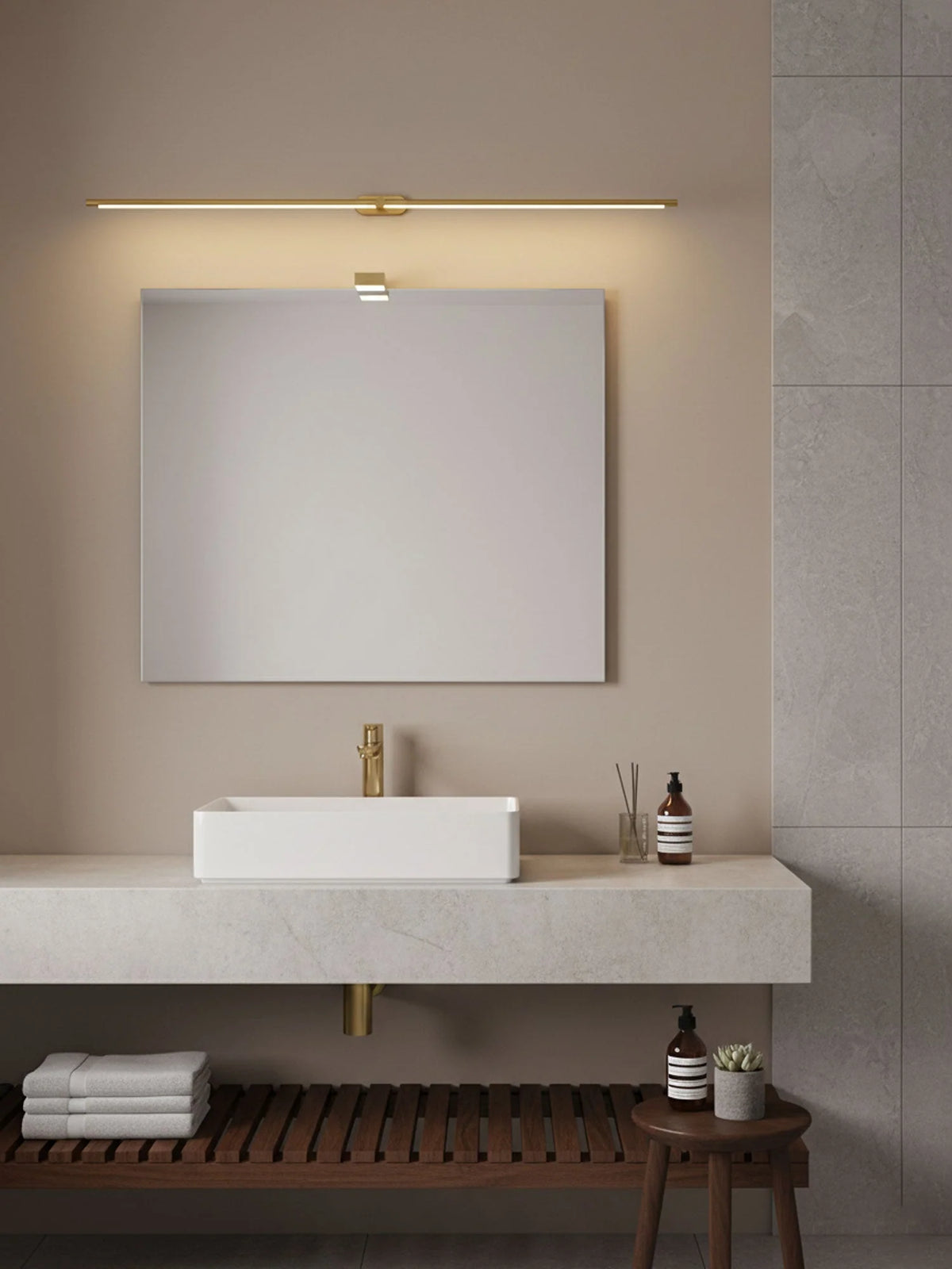 Wall Sconce Slim USB Rechargeable 3-Color Dimmable LED