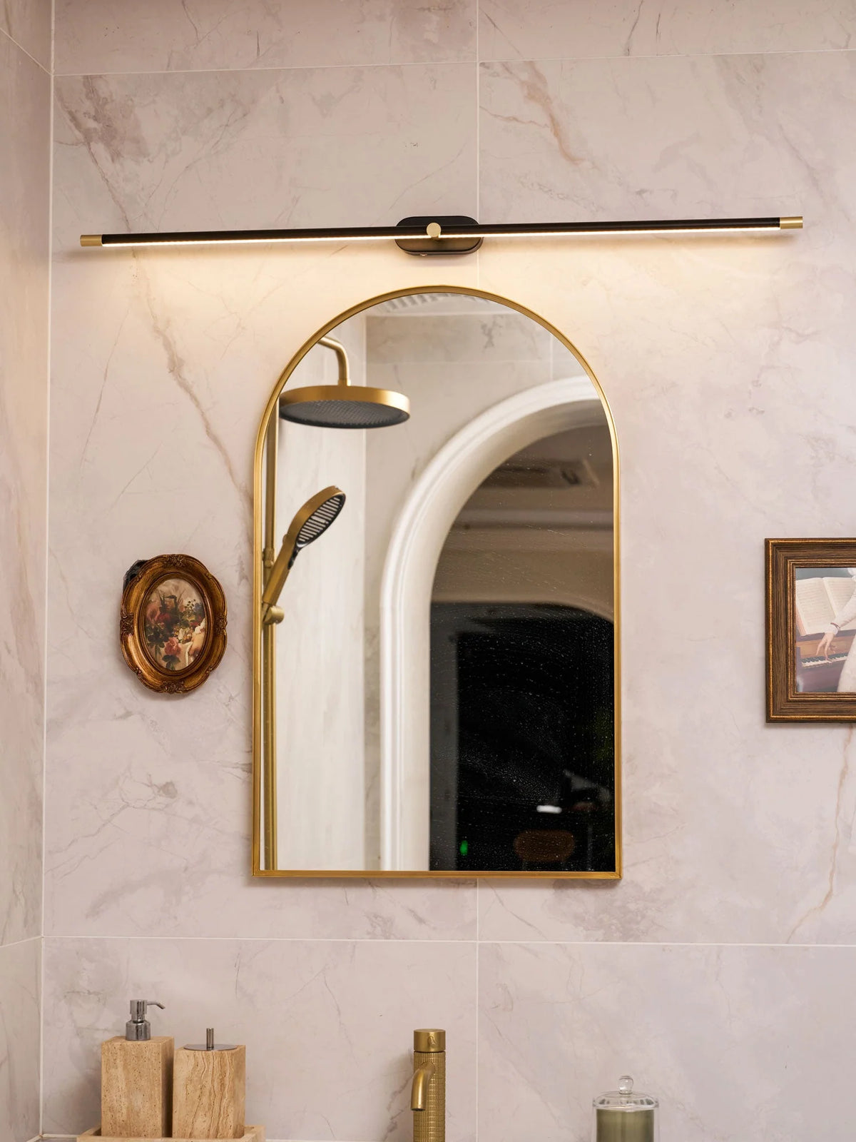 Wall Sconce Slim USB Rechargeable 3-Color Dimmable LED
