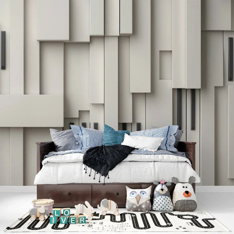 Wallpaper 3D Geometric Depth Effect Peel & Stick