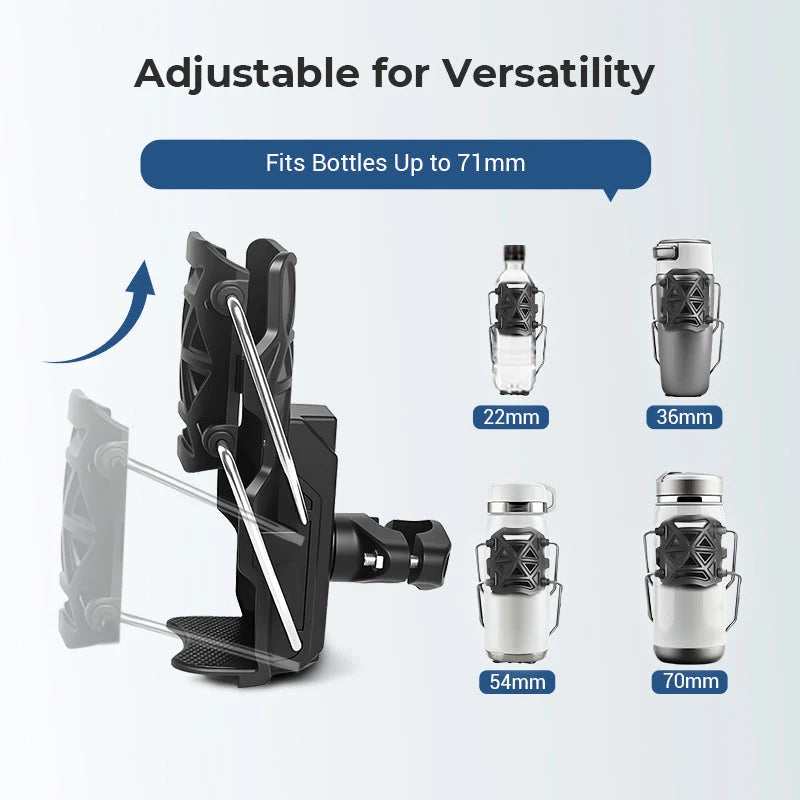 Water Bottle Holder 360° Adjustable Tool-Free Mount
