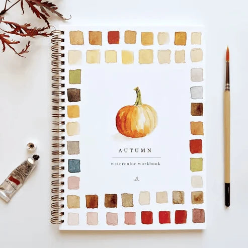 Watercolor Workbook Guided Templates & Paint Set