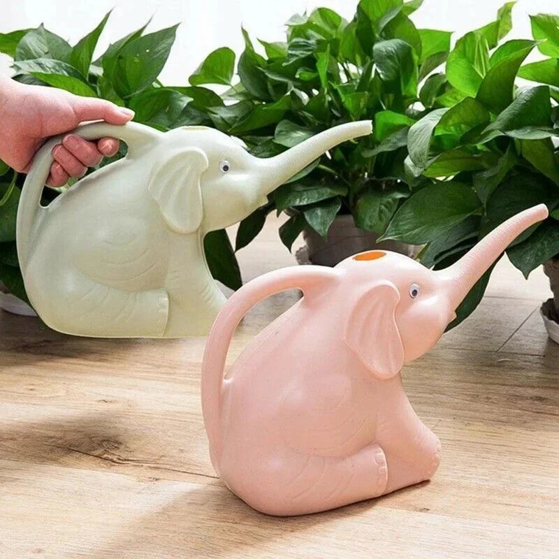 Watering Can Elephant-Shaped Precision Trunk Spout Integrated Handle