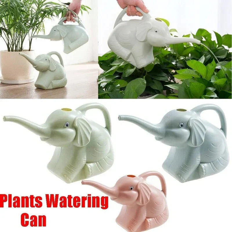 Watering Can Elephant-Shaped Precision Trunk Spout Integrated Handle