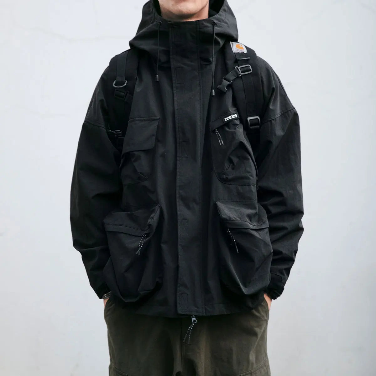 Waterproof Jacket Lightweight Packable Adjustable Hood & Cuffs