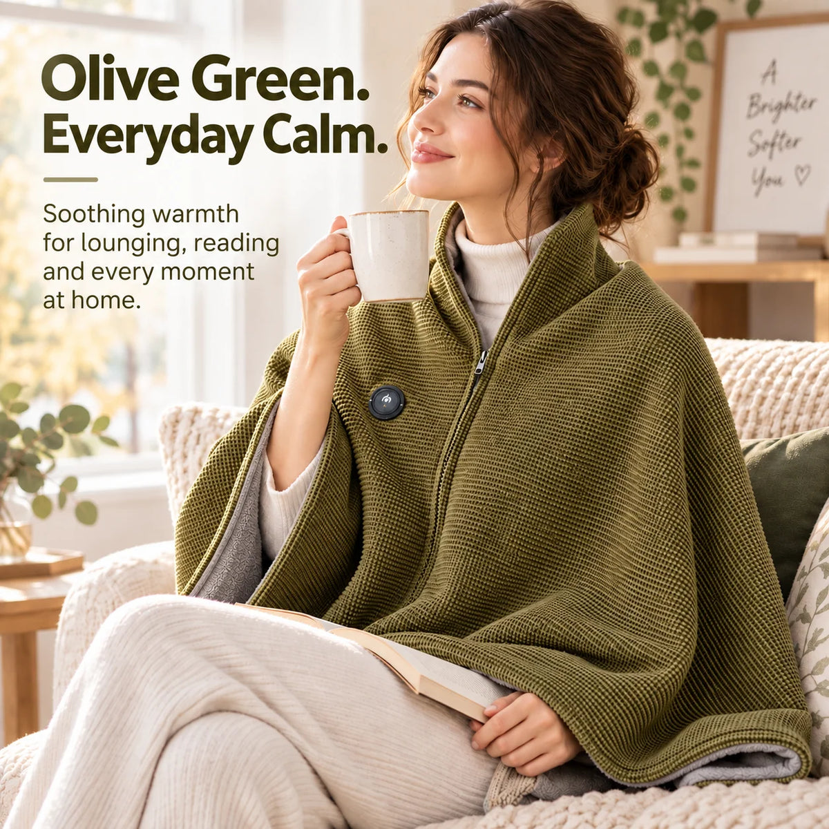Wearable Heated Blanket Active Heating Hands-Free Design