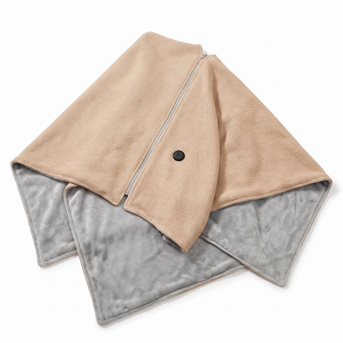 Wearable Heated Blanket USB-Powered Fleece-Lined 8 Heating Zones