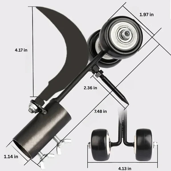 Weed Puller Adjustable Blade Angle Wooden Handle