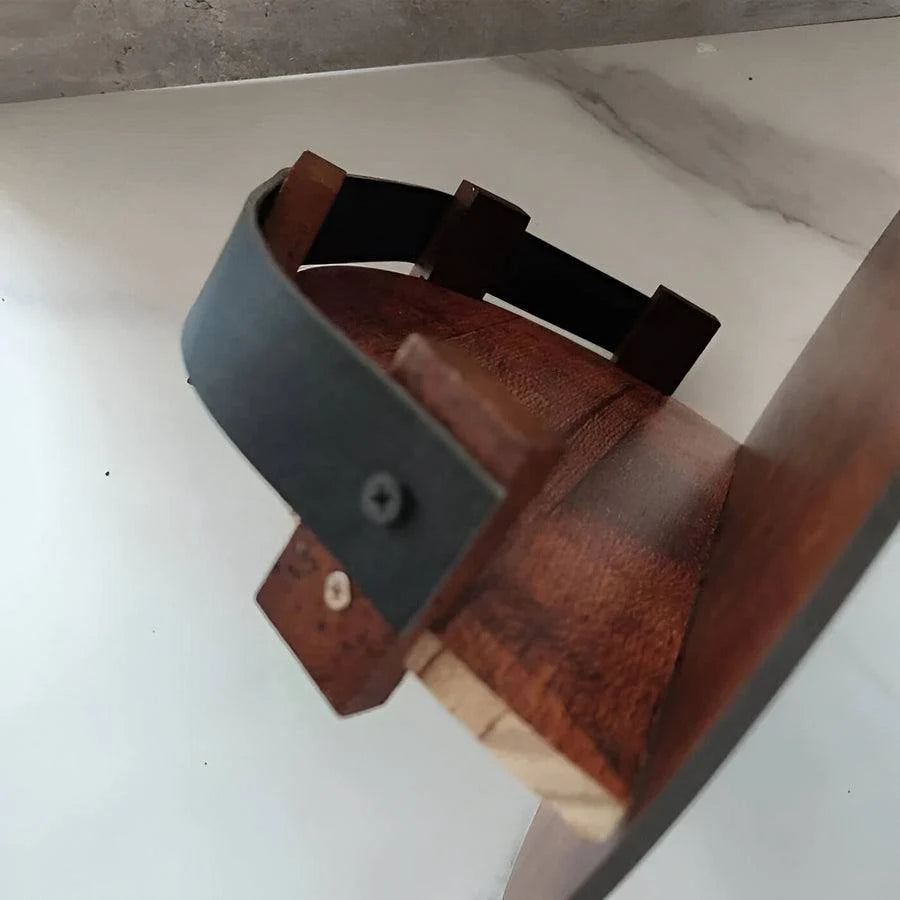 Whiskey Barrel Shelf Genuine Oak Steel Band Accents